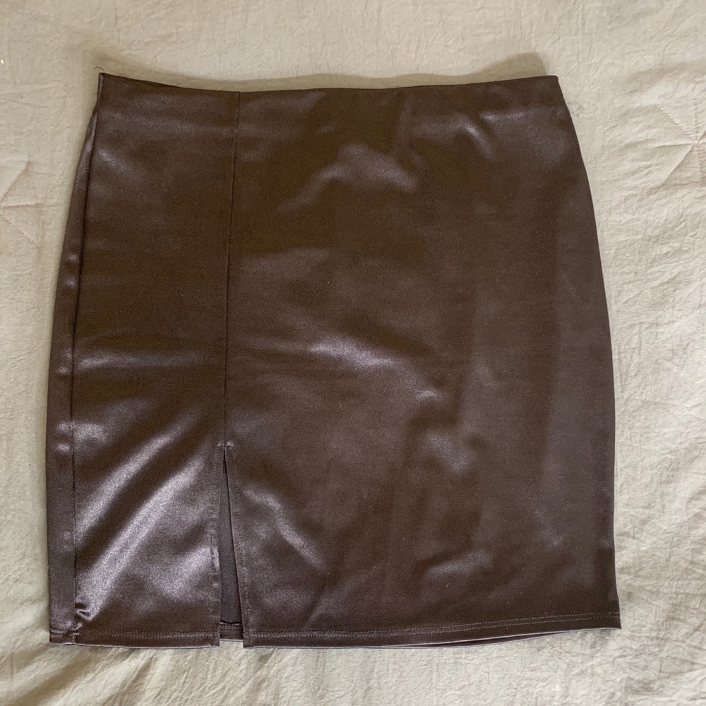 Black mini skirt